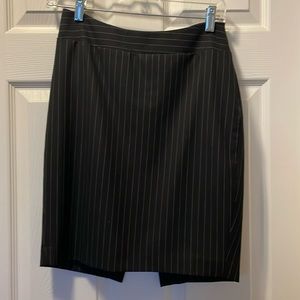 Pin-striped pencil skirt